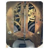 RARE Antique ANSONIA Royal Bonn "La Cheze" Mantel Clock with Floral Design Interesting Colors