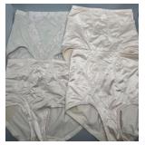 Vintage Set of 4 FLEXEES High-Waisted Shapewear Girdle Briefs in Nude Tones size XL