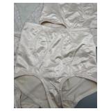 Vintage Set of 4 FLEXEES High-Waisted Shapewear Girdle Briefs in Nude Tones size XL