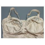 Vintage Flexees Style 6856 Beige Full Body Suit Shapewear Lingerie 36D - Made in USA
