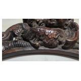 Vintage Attila Cherub Chalkware Pediment Large Wall Decor