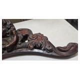 Vintage Attila Cherub Chalkware Pediment Large Wall Decor