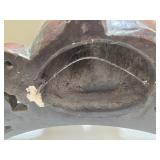 Vintage Attila Cherub Chalkware Pediment Large Wall Decor