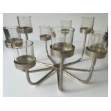 CROPPINGCrate & Barrel Modern Metal 9-Arm Votive Candle Holder