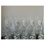 Set of 17 La Craveza del Pacafico Anchor Design Beer Glasses Barware