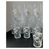 Set of 17 La Craveza del Pacafico Anchor Design Beer Glasses Barware