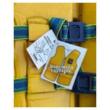 Vintage 1960s New With Tags Ski Master Competition Ski Team Puffy Foam Life Vest, Adult Medium