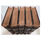 1897 Antique Set of 5 Volumes of The Century Dictionary and Cyclopedia