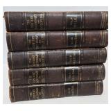 1897 Antique Set of 5 Volumes of The Century Dictionary and Cyclopedia