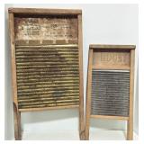 Vintage Washboard Duo: National Washboard Co. No. 801 and Midget Sink