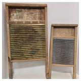 Vintage Washboard Duo: National Washboard Co. No. 801 and Midget Sink