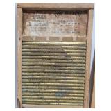 Vintage Washboard Duo: National Washboard Co. No. 801 and Midget Sink