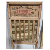 Vintage Washboard Duo: National Washboard Co. No. 801 and Midget Sink