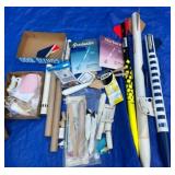 Assorted Model Rocket Collection with Model Kit Accessories