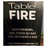 NEW Bond Table Fire Gas Firebowl for Umbrella Holes