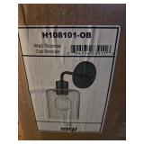 NEW Mitzi H108101-OB Neko Wall Sconce in Old Bronze with Glass Shade