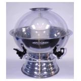 Stainless Steel 5 Gallon Punch Bowl Fountain with Dual Spouts and Dome Lid Event Server