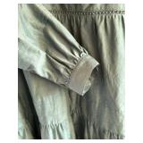 Marie Oliver Green Long Sleeve Tiered Dress Size M