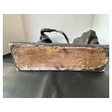 Vintage Auston Productions Folk Art Bronze Coated Plaster Sculpture of Dancing Couple