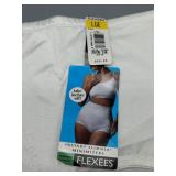 Vintage New with tags FLEXEES Instant Slimmer Minimizers Size Large in White