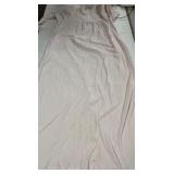 Vintage CHRISTIAN DIOR Lingerie Nightgown - Size Large, Pink Velour with Lace Details