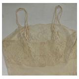 Vintage Floral Lace NIGHTY Nightgown with Double Spaghetti Straps