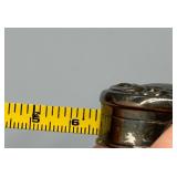 Vintage 925 Sterling Silver Measuring Tape with Ornate Design
