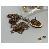 New, Single & Broken Jewelry Craft Collection With Gold Filled Pieces and Sterling Silver