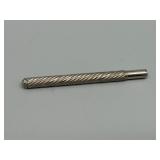 Victorian Travel Sterling Silver Pencil Holder with Unusual Marble Stone Piece Set in Place