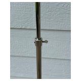 Set of 2 Silver Ornate Wave Metal Multi-Candle Candelabra Stands with Adjustable Height Wedding Event Items