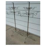 Set of 2 Ornate Decorative Metal Candelabra Stands for Event or Weddings