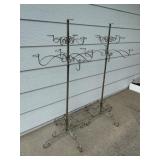 Set of 2 Ornate Decorative Metal Candelabra Stands for Event or Weddings