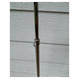 Set of 2 Silver Wedding Aisle Candelabras with Stands and Purple Covers Wedding Event Items