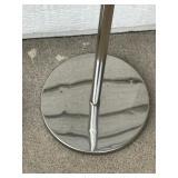 Set of 2 Silver Wedding Aisle Candelabras with Stands and Purple Covers Wedding Event Items