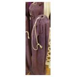 Set of 2 Silver Wedding Aisle Candelabras with Stands and Purple Covers Wedding Event Items