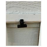 Rustic White Window Pane Picture Frame with Clips