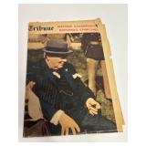 1943 Minneapolis Sunday Tribune Newspaper March 28 Roosevelt Churchill WWII