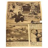 1943 Minneapolis Sunday Tribune Newspaper March 28 Roosevelt Churchill WWII