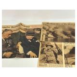 1943 Minneapolis Sunday Tribune Newspaper March 28 Roosevelt Churchill WWII