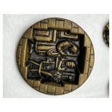 Collection of Antique & Vintage Metal and Brass Buttons with Intricate Designs