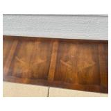 MCM Vintage Tomlinson Furniture Wood Bench with Inlaid Rectangular Top
