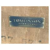 MCM Vintage Tomlinson Furniture Wood Bench with Inlaid Rectangular Top