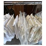 Collection of White & Cream Tablecloths and Linens, Assorted Sizes Large Lot