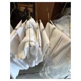 Collection of White & Cream Tablecloths and Linens, Assorted Sizes Large Lot