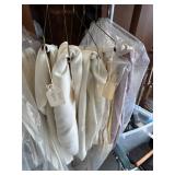Collection of White & Cream Tablecloths and Linens, Assorted Sizes Large Lot