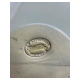 MCM Pair of Blue Stoneware Beer Steins with Relief Design