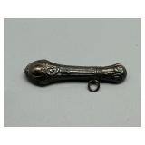 Antique Sterling Silver Metal Needlecase with Ornate Design 3.2g