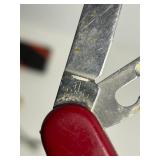 Collection of 5 Victorinox Swiss Army Pocket Knives with Sheaths