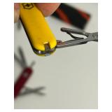 Collection of 5 Victorinox Swiss Army Pocket Knives with Sheaths