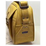 Vintage American Tourister Escort Yellow Shoulder Bag with Lock and Papers